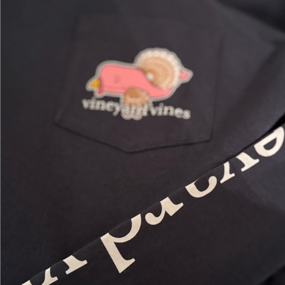 Vineyard Vines White Shirt with Pink Whale Logo - Picture 2 of 7